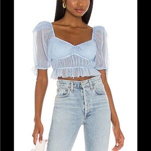 For Love And Lemons Sunshine Crop Top